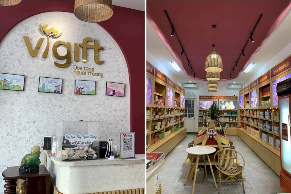 Vigift has well-organized stalls that make it easy for customers to find unique gifts
